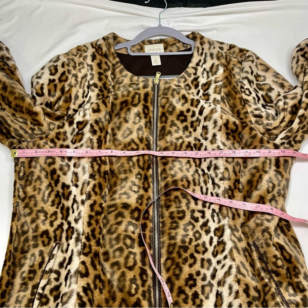 Chico's Leopard Print Jacket - Picture 8 of 11